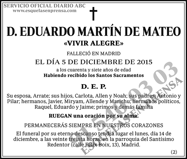 Eduardo Martín de Mateo